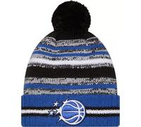 New Era Orlando Magic Sideline Strickmütze mit Bündchen, blau, gestreift, NBA Cheer Cuff Knit Cap