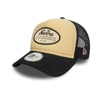 New Era Oval Foam Patch 9Forty A-Frame Trucker Cap Beige - One-Size