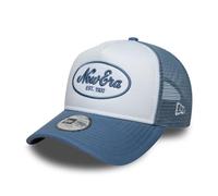 New Era Oval Patch 9Forty A-Frame Trucker Cap Blau Youth