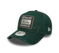New Era Patch Distressed 9Forty E-Frame Cap Dunkelgrün - One-Size