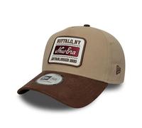 New Era Patch Suede 9Forty E-Frame Cap Beige Braun - One-Size