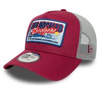 New Era Trucker-Kappe 9FORTY A-Frame MLB Patch Los Angeles Dodgers Rot