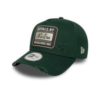 New Era Patch Wash Eframe Adjustable Cap NE Logo Dunkelgrün, Size:OneSize