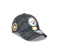 New Era Pittsburgh Steelers NFL 2024 Sideline Schwarz Verstellbare 9Forty Stretch Snapback Cap - One-Size