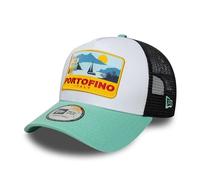 New Era Portofino Location 9Forty A-Frame Trucker Cap Grün One-Size