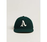 New Era Retro Crown 9Fifty Melton Wool Cap Oakland Athletics Grün S/M