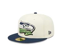 New Era Seattle Seahawks NFL 2022 Sideline Chrome White 59Fifty Basecap - 7 3/8-59cm (L)