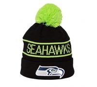 New Era Seattle Seahawks Storm III Beanie Sport Knit Schwarz, Schwarz , Einheitsgröße