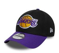 New Era Side Patch 9Forty Adjustable Cap LA Lakers Schwarz Lila, Size:OneSize