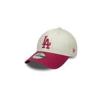 New Era Side Script 9Forty Adjustable Cap LA Dodgers Beige Rot, Size:OneSize