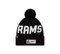 New Era NFL LOS ANGELES RAMS Authentic 2019 Sideline Road Black Sport Knit Wintermütze