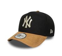 New Era Suede Visor E-Frame Yankees Cap Basecap Baseballcap Curved Brim MLB NY York Damen/Herren - Snapback, mit Schirm Frühling-Sommer Herbst-Winter Frühjahr