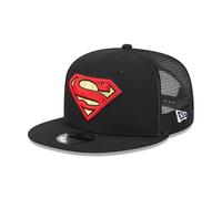 New Era Superman DC Trucker Schwarz Verstellbare 9Fifty Snapback Cap - One-Size