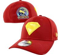 New Era Superman James Gunn Cape-Logo 39Thirty Fitted Hat, rot, S/M