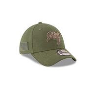 New Era Tampa Bay Buccaneers 39thirty Stretch Cap - On Field 2018 Salute to Service - Green - S-M (6 3/8-7 1/4)