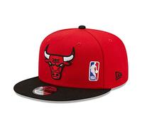 New Era Team Arch 9Fifty Snapback Cap Chicago Bulls Rot Schwarz, Size:M/L