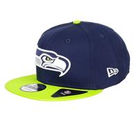New Era Team Classic Snap 9Fifty Snapback Cap Seattle Seahawks Dunkelblau Grün, Size:S/M