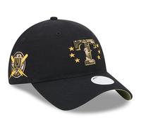 New Era Texas Rangers Damen Armed Forces Day 2024 Relaxed Fit Adjustable Cap - MLB Damen 9Twenty Black Baseball Dad Hat