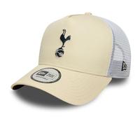 New Era Tottenham Hotspur Sporen Offizieller Merchandise-Artikel Saisonal Cream E-Frame Trucker Baseball Cap Verstellbar