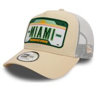 New Era Trucker Cap Miami Beige - one size