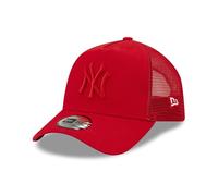 New Era Trucker Kappe New York Yankees Baseball Fan Mesh gebogener Schirm MLB Rot - One-Size