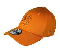 New Era Unisex Baseball Cap 39THIRTY LEAGUE ESS New York Yankees, Orange, XS/S