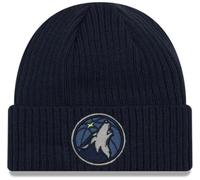 New Era Unisex-Erwachsene NBA Official Sport Knit Core Cuffed Knit Beanie Hat, Minnesota Timberwolves - Marineblau, Einheitsgre