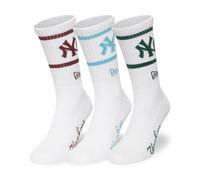 New Era Unisex Socks New York Yankees 3er Pack weiß - 39-42
