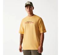 NEW ERA Vacation Graphic Oversized T-Shirt - Beige, M