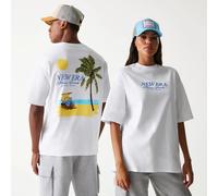 NEW ERA Vacation Graphic Oversized T-Shirt - Weiß, XL