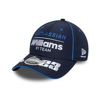 New Era Williams Racing F1 Team Offizielle Kollektion 2026 Team Alex Albon Drivers Baseball Cap Mütze Verstellbar Navy Blau