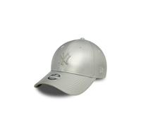 New Era Damen Kappe 9Forty Kunstleder NY Yankees Silber
