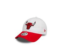 New Era WMNS NBA 9Twenty Adjustable Damen Cap Chicago Bulls Weiß Rot, Size:OneSize