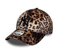 New Era Women MLB 9FORTY Velours Leopard Cap New York Yankees Black Logo