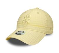 New Era Women MLB 9TWENTY Seersucker Cap New York Yankees Pastel Yellow
