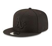 New Era x MLB Men's Oakland Athletics Basic 9Fifty Snapback Hat Black/Black
