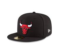 New Era x NBA Men's Chicago Bulls Team Color 59Fifty Fitted Hat Black 7 1/2