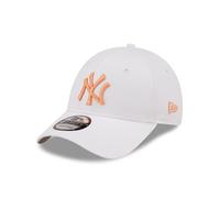 New Era Yankees - - Kappe Basecap Hut Cap - MLB Fan - Teamlogo NY - 9Forty verstellbar - weiß orange - One-Size