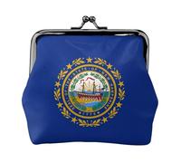 New Hampshire Geldbörse mit Staatsflaggen-Druck, Münzgeldbörse, kleine Taschen mit Kussschloss, für Münzen, Karten, kleine Gegenstände
