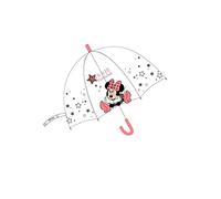 new import licencias Minnie Mouse Regenschirm, Pilz, transparent, 48,5 cm