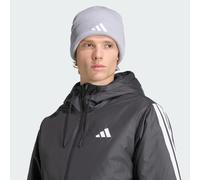 adidas Unisex New Logo Beanie Cuff, Light Grey Heather/White, S