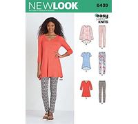New Look - einfaches Schnittmuster für Damen aus der Reihe „Just for Knits“, Tunika und Leggings, 6439