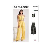 NEW LOOK Paper Pattern UN6779A Damen-BH, Oberteil und Hose, Größe XS, S, M, L, XL