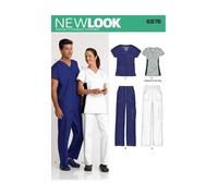Simplicity New Look 6876 Schnittmuster für Damen/Herren, Größe A