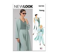 New Look Schnittmuster UN6796A Damenmantel, Oberteile und Hosen 36-38-40-42-44-46-46