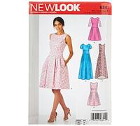 New Look Sewing Pattern 6341: Misses' Dress in Three Lengths, Size A, Paper, Multi-Coloured, A (6-8-10-12-14-16-18)