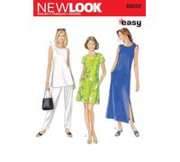 New Look Simplicity Schnittmuster 6602: Damenkleider, Größe A, Baumwolle, Mehrfarbig, A (S-M-L-XL-XXL)