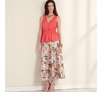 New Look UN6668A Sewing Pattern Misses Skirt Schnittmuster N6668 Damen Top und Rock, Papier, weiß, A (8-10-12-14-16-18-20)