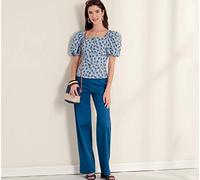 New Look UN6678A Sewing Pattern Misses' Top and Trousers Schnittmuster N6678 Damenoberteil und Hose, weiß, A (6-8-10-12-14-16-18)