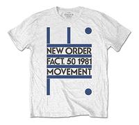 New Order 'Movement' (White) T-Shirt (medium)
